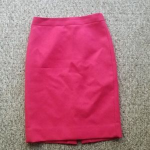 Pink J. Crew pencil skirt